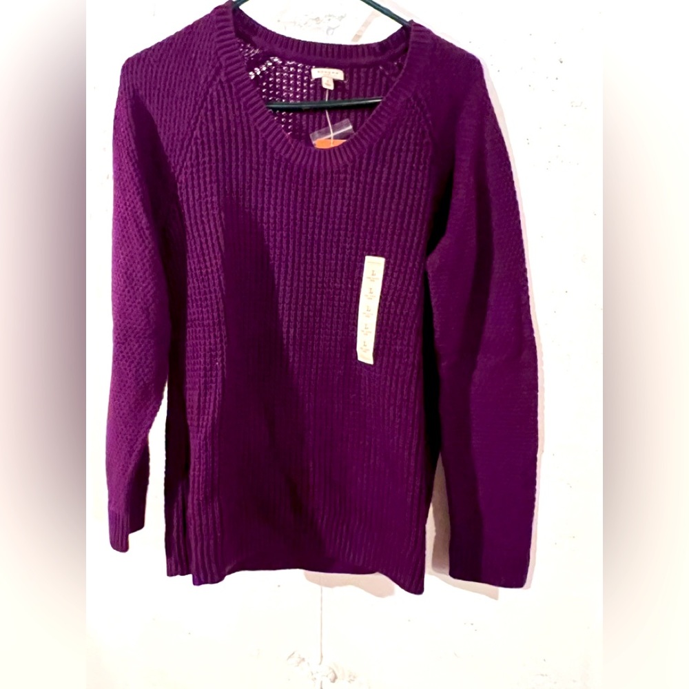 NWT Sonoma purple sweater, Large